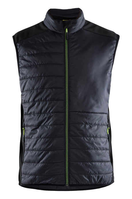 Gevoerde bodywarmer 3863 - Zwart/High Vis Geel
