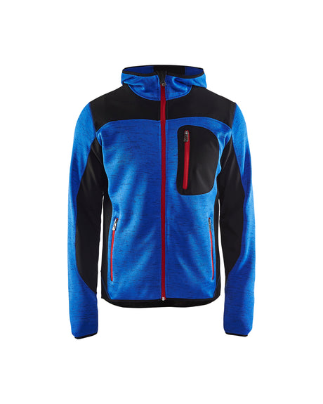 Gebreid Vest 4930 - Korenblauw/Zwart