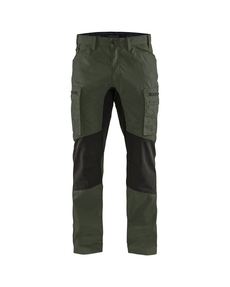 Service werkbroek stretch 1459 - Army groen/Zwart