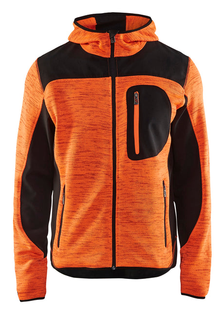 Gebreid Vest 4930 - High Vis Oranje/Zwart