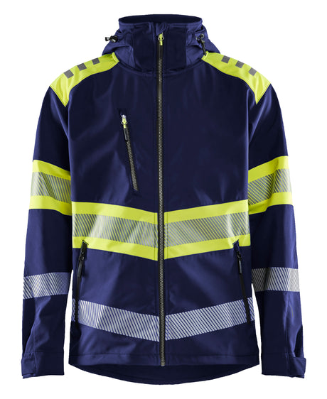 Softshell Jack High-Visibility 4494 - Marine/High Vis Geel