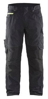 Service Werkbroek Stretch 1495 - Zwart/High Vis Geel