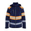 High-Visibility Softshell Jack 4489 - Marineblauw/Oranje