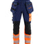 High-Visibility Werkbroek ToolRig - Marineblauw/Oranje
