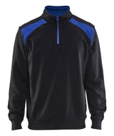 Sweatshirt 3353 - zwart/korenblauw