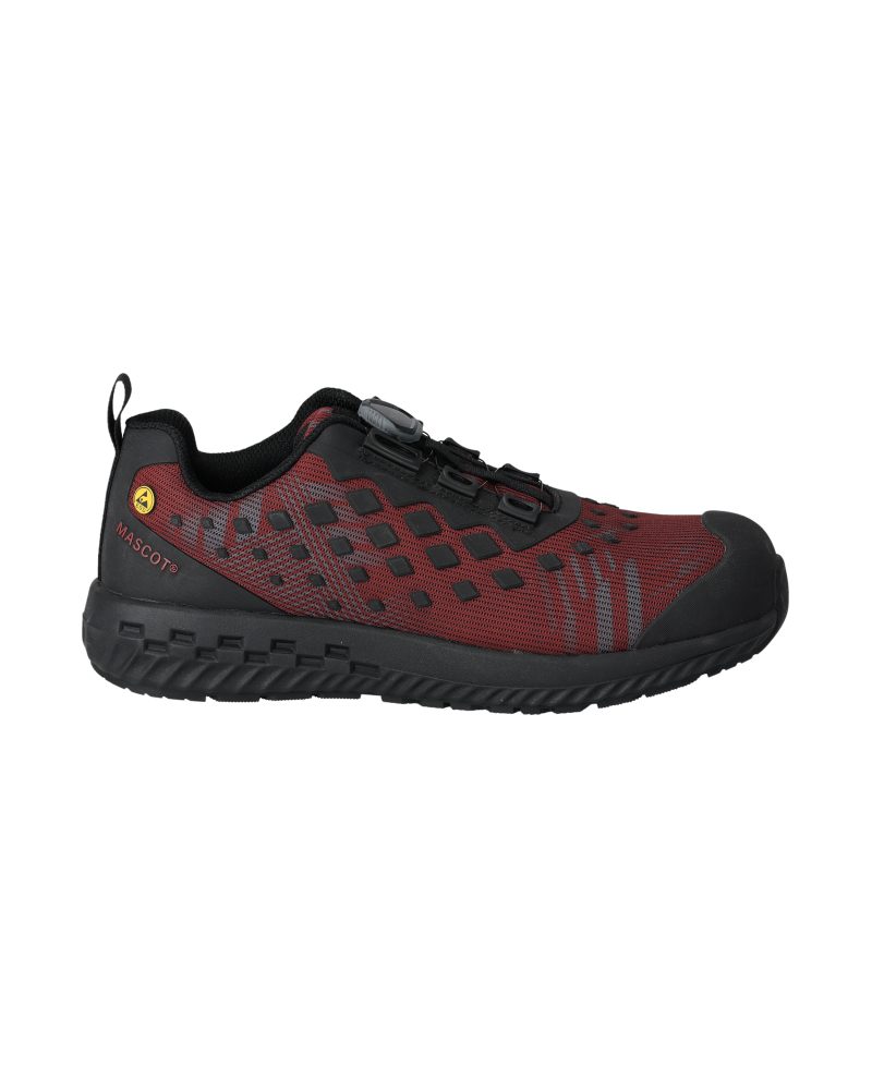 Veiligheidsschoenen laag F0650 - 2409 - herfstrood/zwart