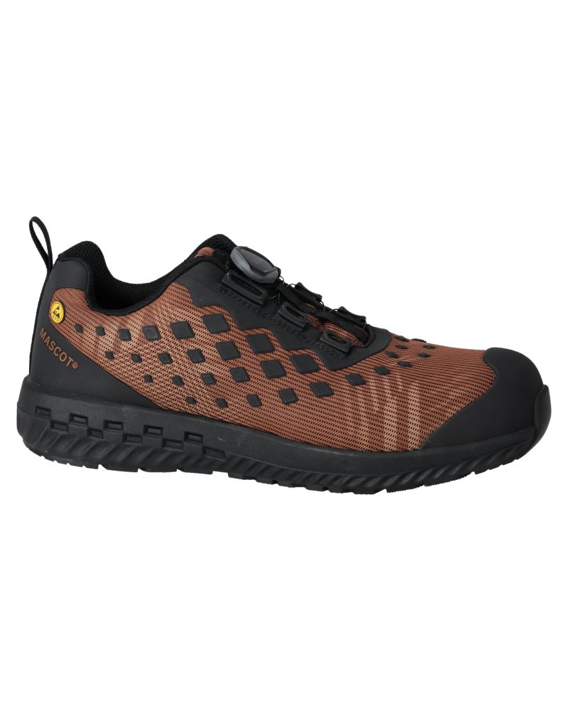 Veiligheidsschoenen laag F0650 - 5409 - notenbruin/zwart