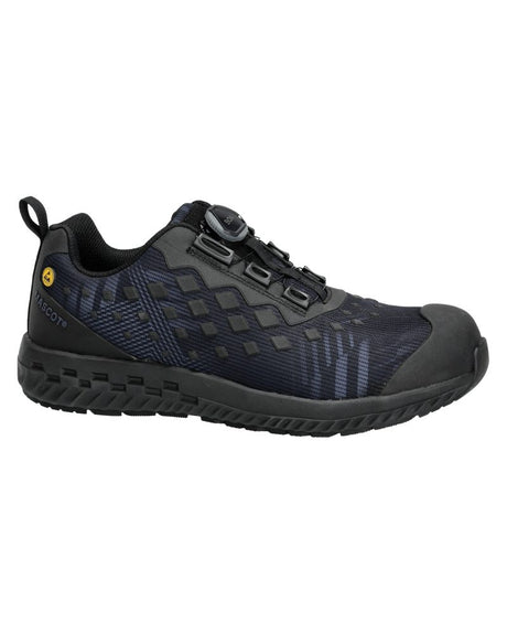 Veiligheidsschoenen laag F0650 - 8509 - steenblauw/zwart
