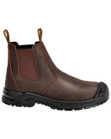 Veiligheidsschoenen hoog F1000 - 5009 - donkerbruin/zwart