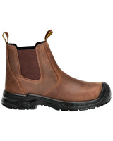 Veiligheidsschoenen hoog F1000 - 5409 - notenbruin/zwart