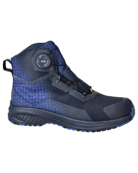 Veiligheidsschoenen hoog F1502 - 01091 - donkermarine/helder blauw