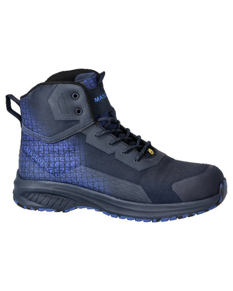 Veiligheidsschoenen hoog F1503 - Donkermarine/helderblauw (01091)
