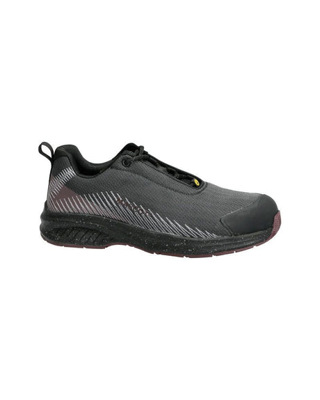 Veiligheidsschoenen laag F1600 - 8922 - steengrijs/bordeaux