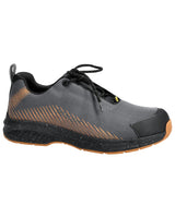 Veiligheidsschoenen laag F1600 - 8954 - steengrijs/notenbruin