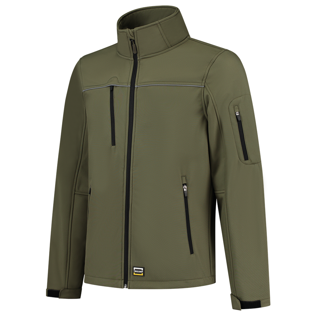 Tricorp Softshell Luxe 402006 Dark Olive Green Jassen Army / XS,Army / S,Army / M,Army / L,Army / XL,Army / XXL,Army / 3XL