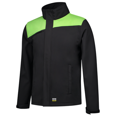 Tricorp Softshell Bicolor Naden 402021 Black Jassen BlackLime / XS,BlackLime / S,BlackLime / M,BlackLime / L,BlackLime / XL,BlackLime / XXL,BlackLime / 3XL,BlackLime / 4XL