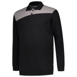 Tricorp Polosweater Bicolor Naden 302004 Black Sweaters BlackGrey / XS,BlackGrey / S,BlackGrey / M,BlackGrey / L,BlackGrey / XL,BlackGrey / XXL,BlackGrey / 3XL,BlackGrey / 4XL