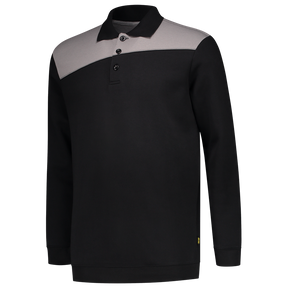 Tricorp Polosweater Bicolor Naden 302004 Black Sweaters BlackGrey / XS,BlackGrey / S,BlackGrey / M,BlackGrey / L,BlackGrey / XL,BlackGrey / XXL,BlackGrey / 3XL,BlackGrey / 4XL