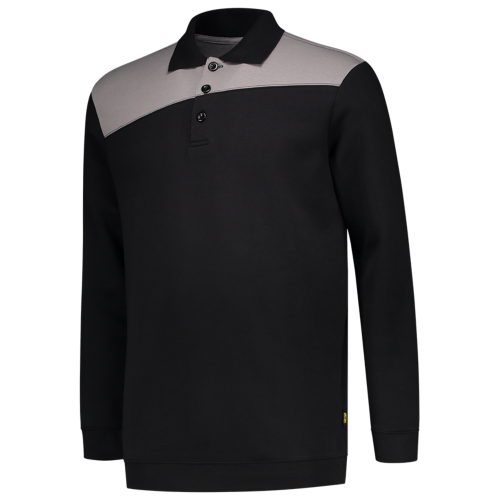 Tricorp Polosweater Bicolor Naden 302004 Black Sweaters BlackGrey / XS,BlackGrey / S,BlackGrey / M,BlackGrey / L,BlackGrey / XL,BlackGrey / XXL,BlackGrey / 3XL,BlackGrey / 4XL
