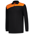 Tricorp Polosweater Bicolor Naden 302004 Black Sweaters BlackOrange / XS,BlackOrange / S,BlackOrange / M,BlackOrange / L,BlackOrange / XL,BlackOrange / XXL,BlackOrange / 3XL,BlackOrange / 4XL