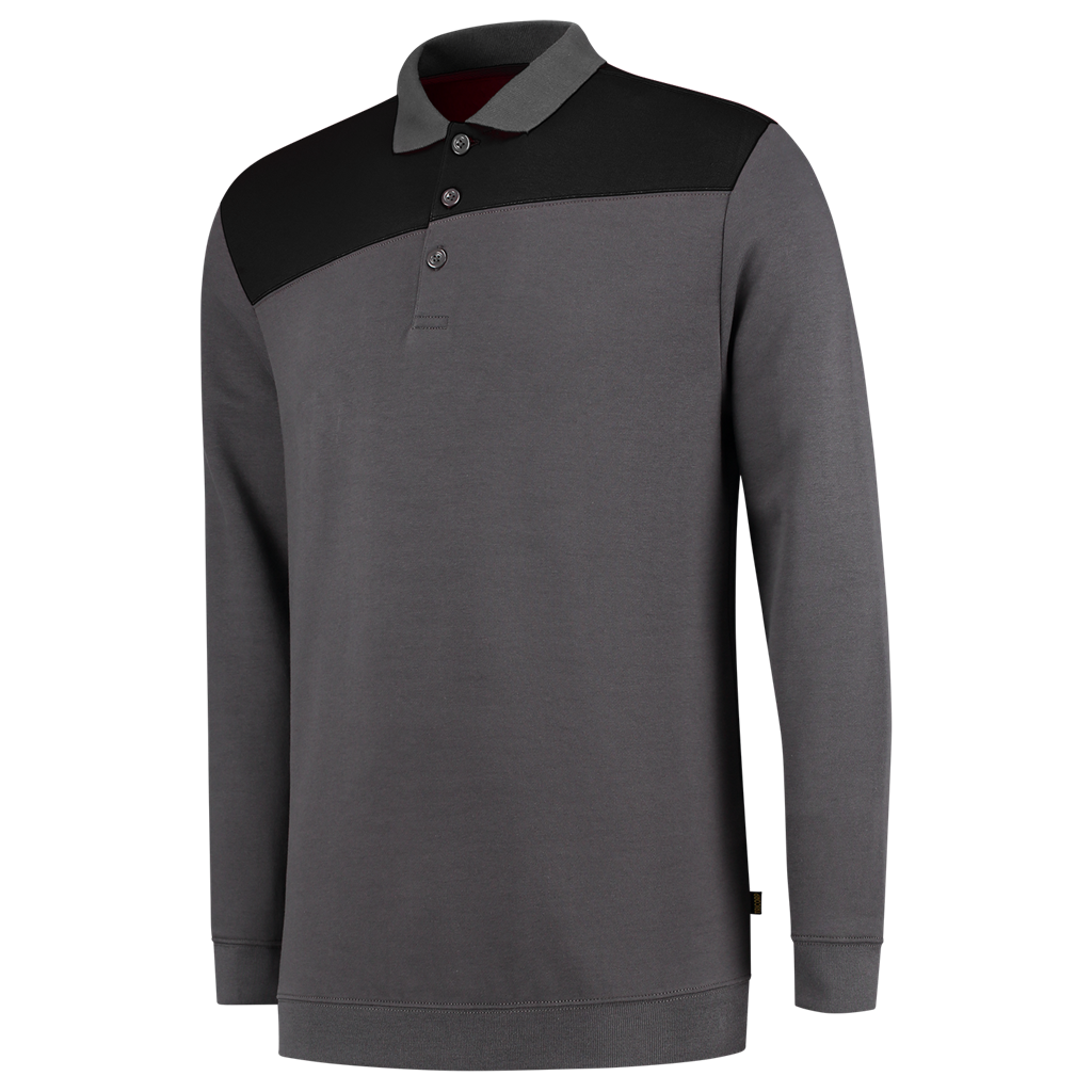 Tricorp Polosweater Bicolor Naden 302004 Dark Slate Gray Sweaters DarkgreyBlack / XS,DarkgreyBlack / S,DarkgreyBlack / M,DarkgreyBlack / L,DarkgreyBlack / XL,DarkgreyBlack / XXL,DarkgreyBlack / 3XL,DarkgreyBlack / 4XL