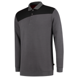Tricorp Polosweater Bicolor Naden 302004 Dark Slate Gray Sweaters DarkgreyBlack / XS,DarkgreyBlack / S,DarkgreyBlack / M,DarkgreyBlack / L,DarkgreyBlack / XL,DarkgreyBlack / XXL,DarkgreyBlack / 3XL,DarkgreyBlack / 4XL