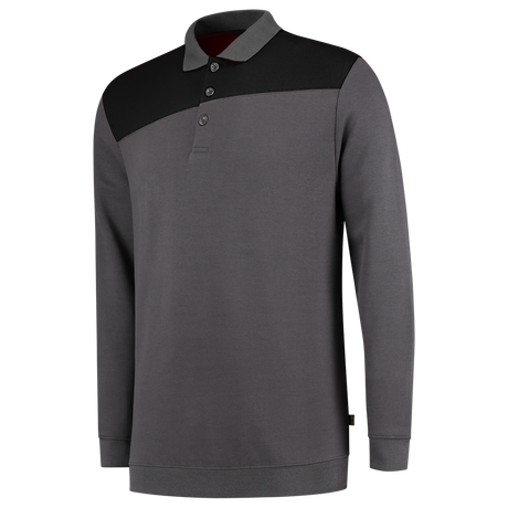 Tricorp Polosweater Bicolor Naden 302004 Dark Slate Gray Sweaters DarkgreyBlack / XS,DarkgreyBlack / S,DarkgreyBlack / M,DarkgreyBlack / L,DarkgreyBlack / XL,DarkgreyBlack / XXL,DarkgreyBlack / 3XL,DarkgreyBlack / 4XL