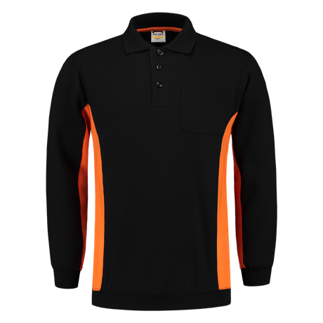 Tricorp Polosweater Bicolor 302001 Black Sweaters BlackOrange / XS,BlackOrange / S,BlackOrange / M,BlackOrange / L,BlackOrange / XL,BlackOrange / XXL,BlackOrange / 3XL