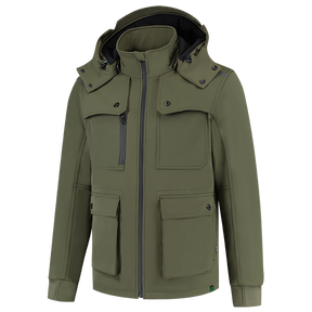 Tricorp Winter Softshell Jack Rewear 402712 Dark Olive Green Jassen Army / XS,Army / S,Army / M,Army / L,Army / XL,Army / XXL,Army / 3XL