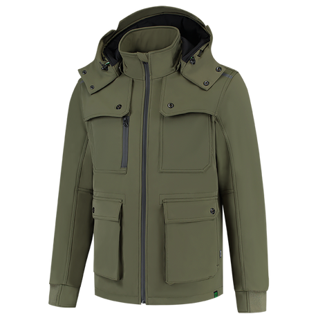 Tricorp Winter Softshell Jack Rewear 402712 Dark Olive Green Jassen Army / XS,Army / S,Army / M,Army / L,Army / XL,Army / XXL,Army / 3XL