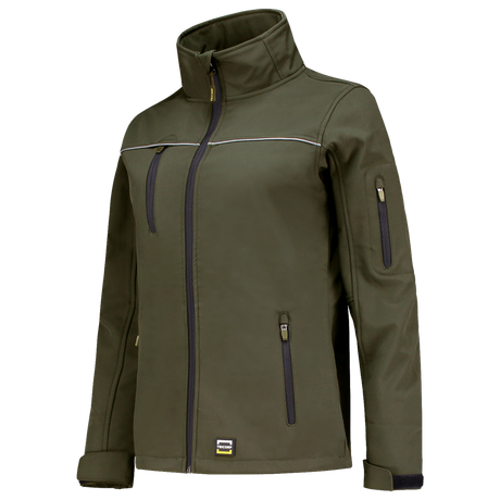 Tricorp Softshell Luxe Dames 402009 Dark Slate Gray Jassen Army / XS,Army / S,Army / M,Army / L,Army / XL,Army / XXL,Army / 3XL