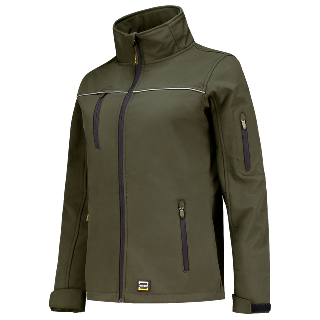 Tricorp Softshell Luxe Dames 402009 Dark Slate Gray Jassen Army / XS,Army / S,Army / M,Army / L,Army / XL,Army / XXL,Army / 3XL