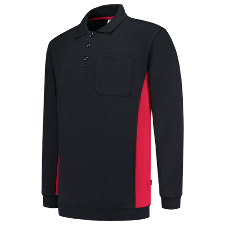 Tricorp Polosweater Bicolor Borstzak 302001 Black Sweaters NavyRed / XS,NavyRed / S,NavyRed / M,NavyRed / L,NavyRed / XL,NavyRed / XXL,NavyRed / 3XL