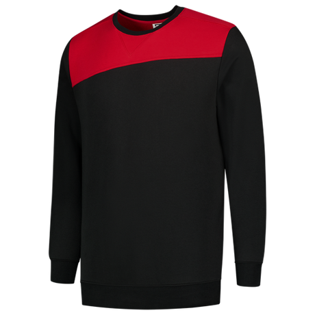 Tricorp Sweater Bicolor Naden 302004 Firebrick Sweaters BlackRed / XS,BlackRed / S,BlackRed / M,BlackRed / L,BlackRed / XL,BlackRed / XXL,BlackRed / 3XL