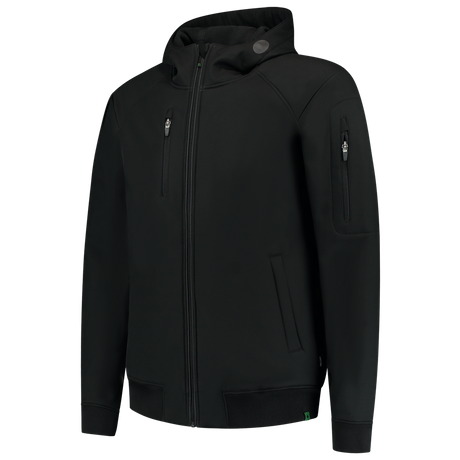 Tricorp Softshell Bomber Capuchon RE2050 402704 Black Jassen Black / XS,Black / S,Black / M,Black / L,Black / XL,Black / XXL,Black / 3XL
