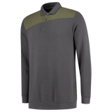 Tricorp Polosweater Bicolor Naden 302004 Dark Slate Gray Sweaters DarkgreyArmy / XS,DarkgreyArmy / S,DarkgreyArmy / M,DarkgreyArmy / L,DarkgreyArmy / XL,DarkgreyArmy / XXL,DarkgreyArmy / 3XL,DarkgreyArmy / 4XL