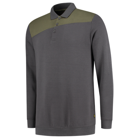 Tricorp Polosweater Bicolor Naden 302004 Dark Slate Gray Sweaters DarkgreyArmy / XS,DarkgreyArmy / S,DarkgreyArmy / M,DarkgreyArmy / L,DarkgreyArmy / XL,DarkgreyArmy / XXL,DarkgreyArmy / 3XL,DarkgreyArmy / 4XL