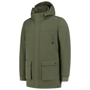 Tricorp Winter Softshell Parka Rewear 402713 Dark Olive Green Jassen Army / XS,Army / S,Army / M,Army / L,Army / XL,Army / XXL,Army / 3XL