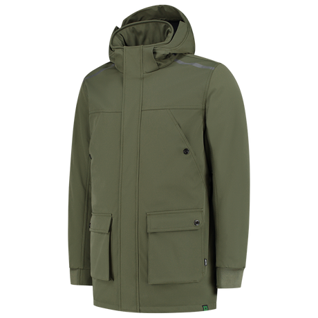 Tricorp Winter Softshell Parka Rewear 402713 Dark Olive Green Jassen Army / XS,Army / S,Army / M,Army / L,Army / XL,Army / XXL,Army / 3XL