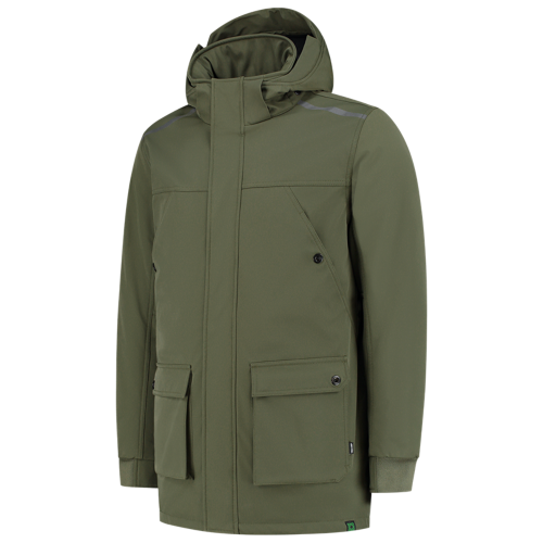 Tricorp Winter Softshell Parka Rewear 402713 Dark Olive Green Jassen Army / XS,Army / S,Army / M,Army / L,Army / XL,Army / XXL,Army / 3XL
