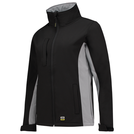 Tricorp Softshell Bicolor Dames 402008 Black Jassen BlackGrey / XS,BlackGrey / S,BlackGrey / M,BlackGrey / L,BlackGrey / XL,BlackGrey / XXL,BlackGrey / 3XL