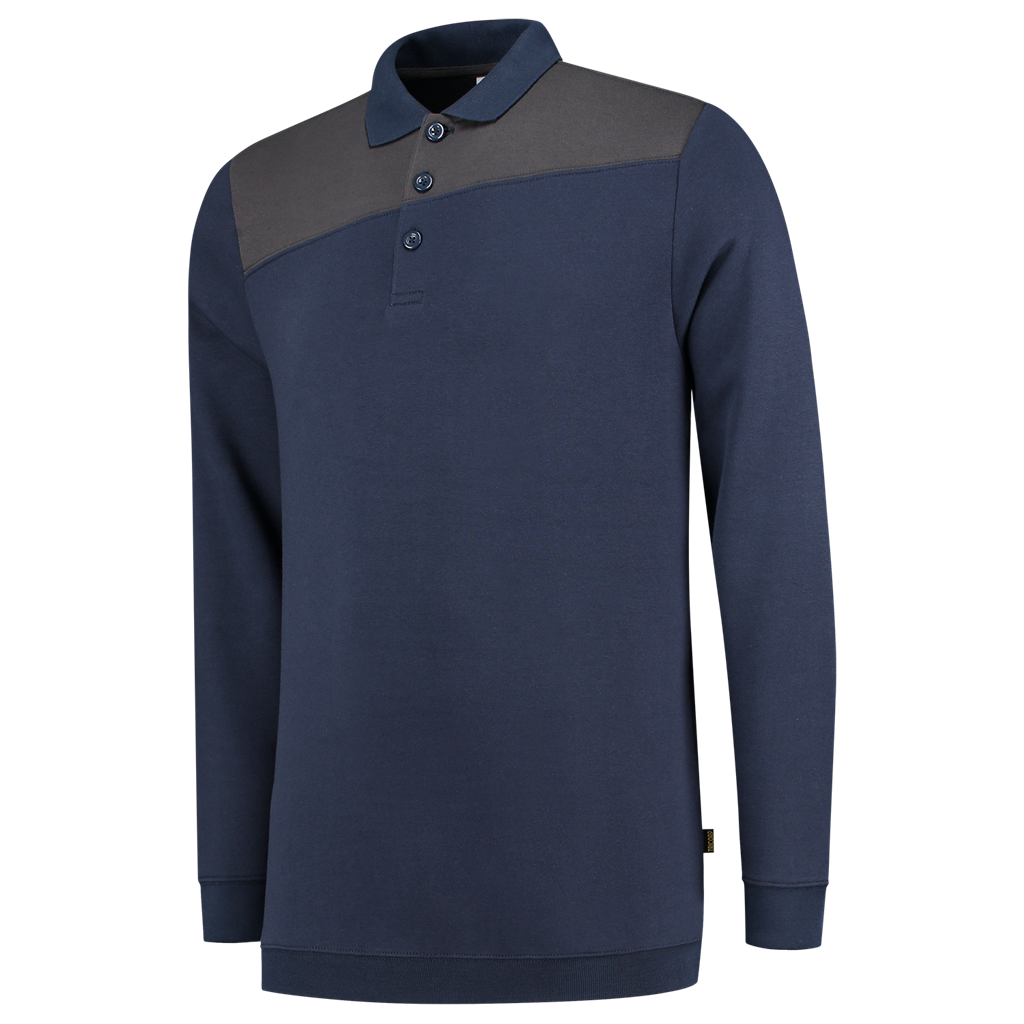 Tricorp Polosweater Bicolor Naden 302004 Dark Slate Gray Sweaters InkDarkgrey / XS,InkDarkgrey / S,InkDarkgrey / M,InkDarkgrey / L,InkDarkgrey / XL,InkDarkgrey / XXL,InkDarkgrey / 3XL,InkDarkgrey / 4XL