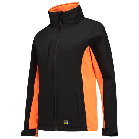 Tricorp Softshell Bicolor Dames 402008 Coral Jassen BlackOrange / XS,BlackOrange / S,BlackOrange / M,BlackOrange / L,BlackOrange / XL,BlackOrange / XXL,BlackOrange / 3XL