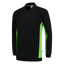 Tricorp Polosweater Bicolor Borstzak 302001 Black Sweaters BlackLime / XS,BlackLime / S,BlackLime / M,BlackLime / L,BlackLime / XL,BlackLime / XXL,BlackLime / 3XL
