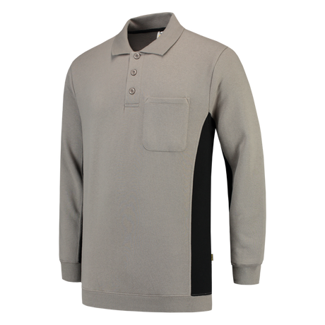 Tricorp Polosweater Bicolor Borstzak 302001 Light Slate Gray Sweaters GreyBlack / XS,GreyBlack / S,GreyBlack / M,GreyBlack / L,GreyBlack / XL,GreyBlack / XXL,GreyBlack / 3XL
