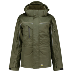Tricorp Midi Parka Canvas 402007 Dark Olive Green Jassen Army / XS,Army / S,Army / M,Army / L,Army / XL,Army / XXL,Army / 3XL