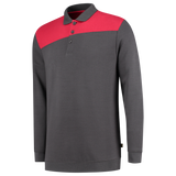 Tricorp Polosweater Bicolor Naden 302004 Dark Slate Gray Sweaters DarkgreyRed / XS,DarkgreyRed / S,DarkgreyRed / M,DarkgreyRed / L,DarkgreyRed / XL,DarkgreyRed / XXL,DarkgreyRed / 3XL,DarkgreyRed / 4XL