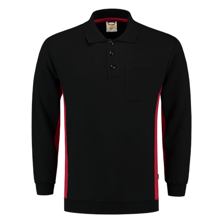 Tricorp Polosweater Bicolor 302001 Black Sweaters BlackRed / XS,BlackRed / S,BlackRed / M,BlackRed / L,BlackRed / XL,BlackRed / XXL,BlackRed / 3XL