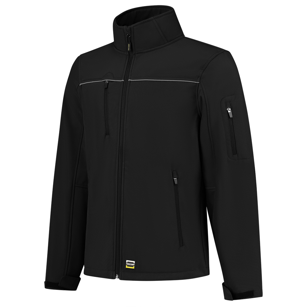 Tricorp Softshell Luxe 402006 Black Jassen Black / XS,Black / S,Black / M,Black / L,Black / XL,Black / XXL,Black / 3XL