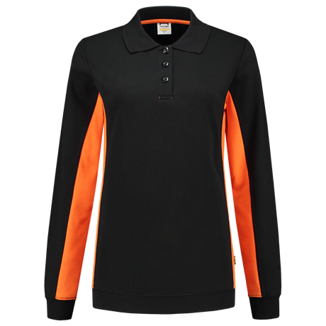 Tricorp Polosweater Bicolor Dames 302002 Black Sweaters BlackOrange / XS,BlackOrange / S,BlackOrange / M,BlackOrange / L,BlackOrange / XL,BlackOrange / XXL,BlackOrange / 3XL